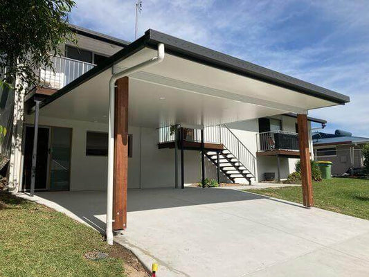 Attached Insulated Patio/Carport Masonry/Brick/Concrete Wall 15 x 5.0m