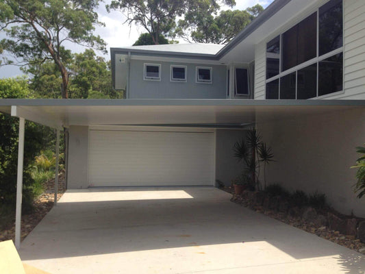 Attached Insulated Patio/Carport Masonry/Brick/Concrete Wall 9 x 5.1m