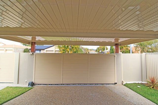 DIY Kit: V-Line Single Skin Patio/Carport Attached To Timber Wall 13 x 3.5m