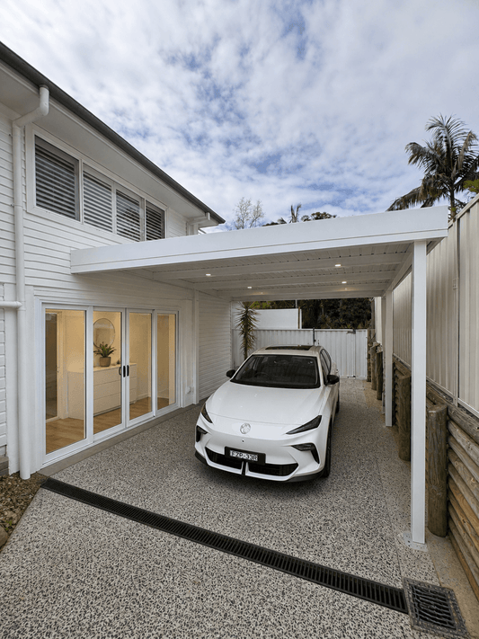 DIY Insulated Patio Carport Attach Timber wall