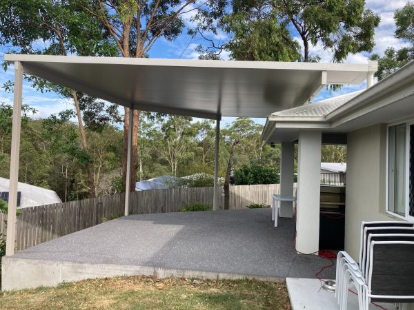 Ausdeck Insulated panels in flyover custom patio kit by online patios